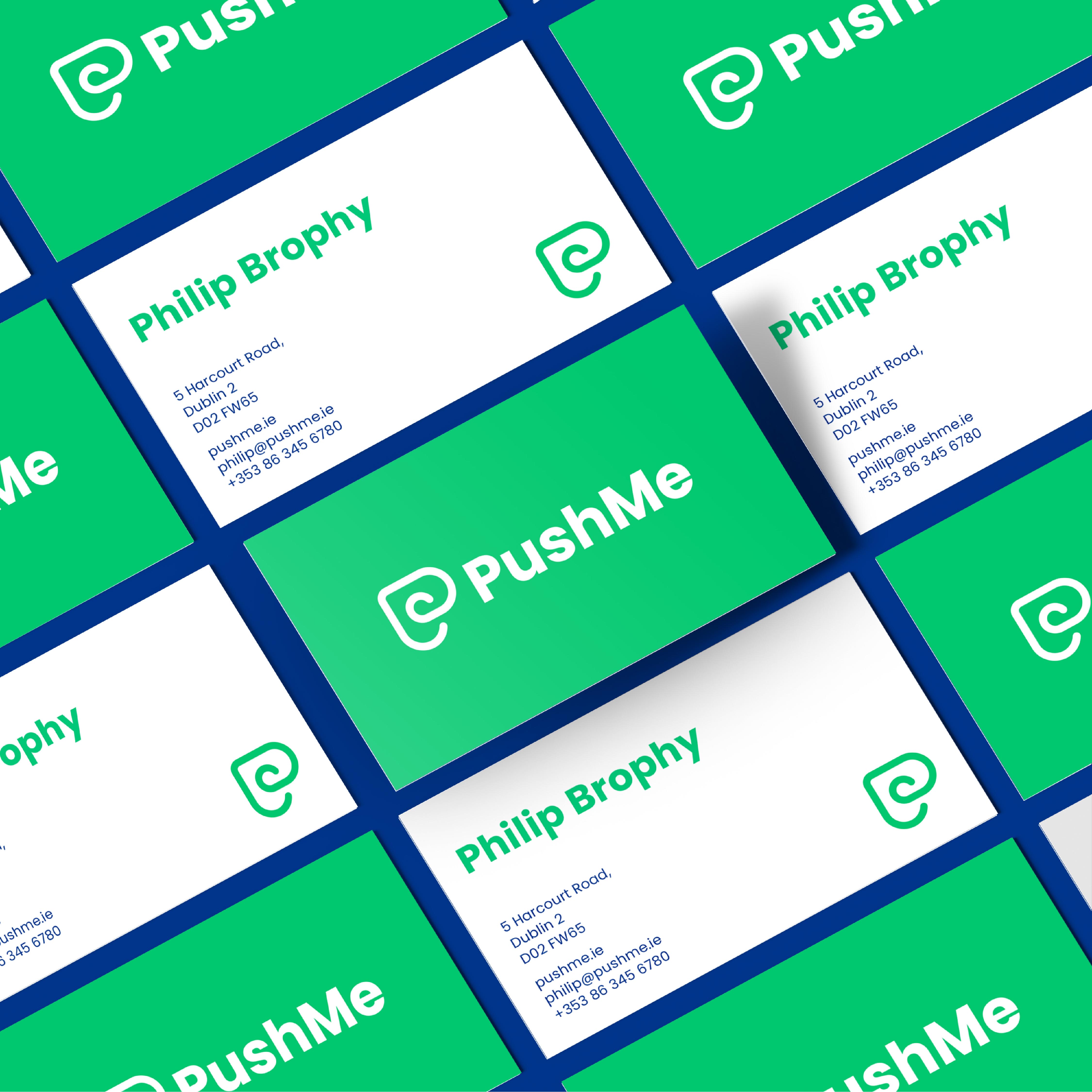 PushMe品牌標識設計